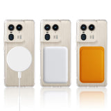 EIDERWOOD Motorola Edge 50 Ultra Hybrid Plastic Case - MagSafe Compatible - Transparent / White