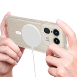 EIDERWOOD Motorola Edge 50 Ultra Hybrid Plastic Case - MagSafe Compatible - Transparent / White