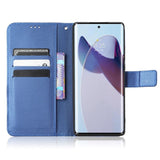 Motorola Edge 30 Ultra Leather Flip Case with Wallet - Blue