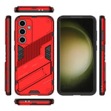 Samsung Galaxy S24 FE Hybrid Case w. Kickstand - Red