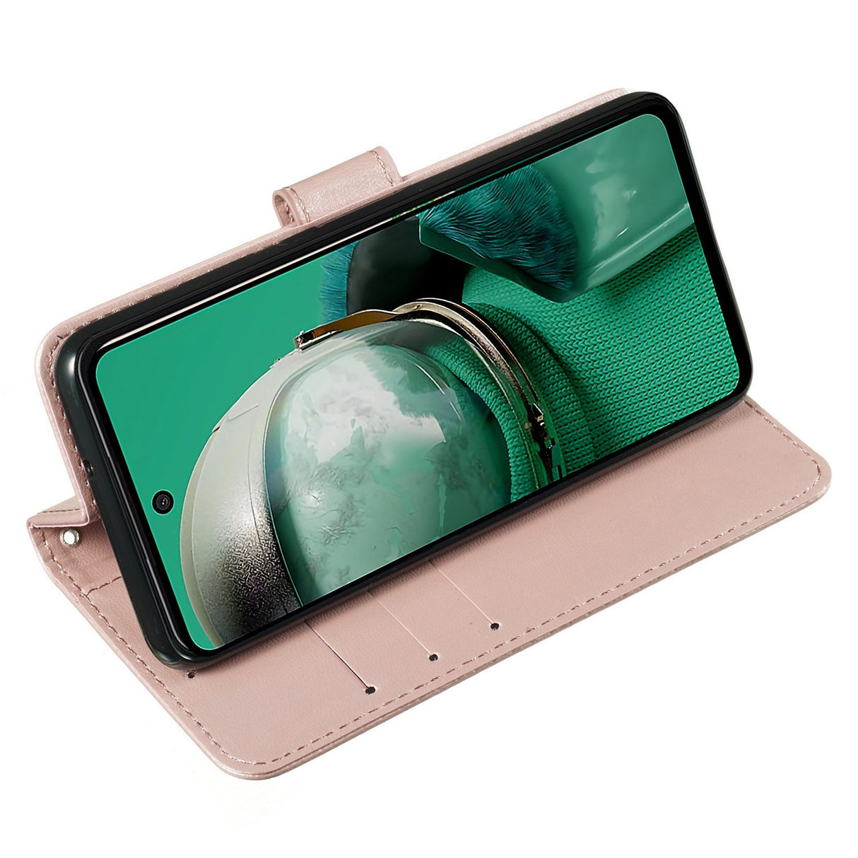 EIDERWOOD HMD Pulse/Pro/Plus Leather Case with Wallet & Strap - Rosegold