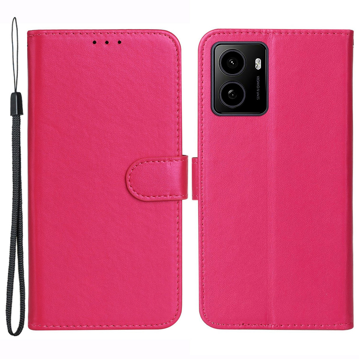 EIDERWOOD HMD Pulse/Pro/Plus Leather Case with Wallet & Strap - Pink