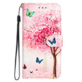 EIDERWOOD HMD Pulse / Pulse Pro / Pulse+ PU Leather Flip Case w. Wallet and Strap - Pink Tree