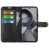 EIDERWOOD HMD Pulse/Pro/Plus Vegan Leather Flip Case with Cardholder & Stand Function - Black