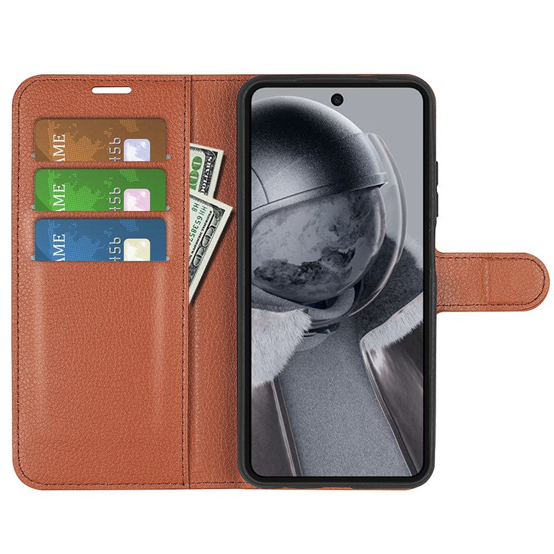 EIDERWOOD HMD Pulse/Pro/Plus Vegan Leather Flip Case with Cardholder & Stand Function - Brown