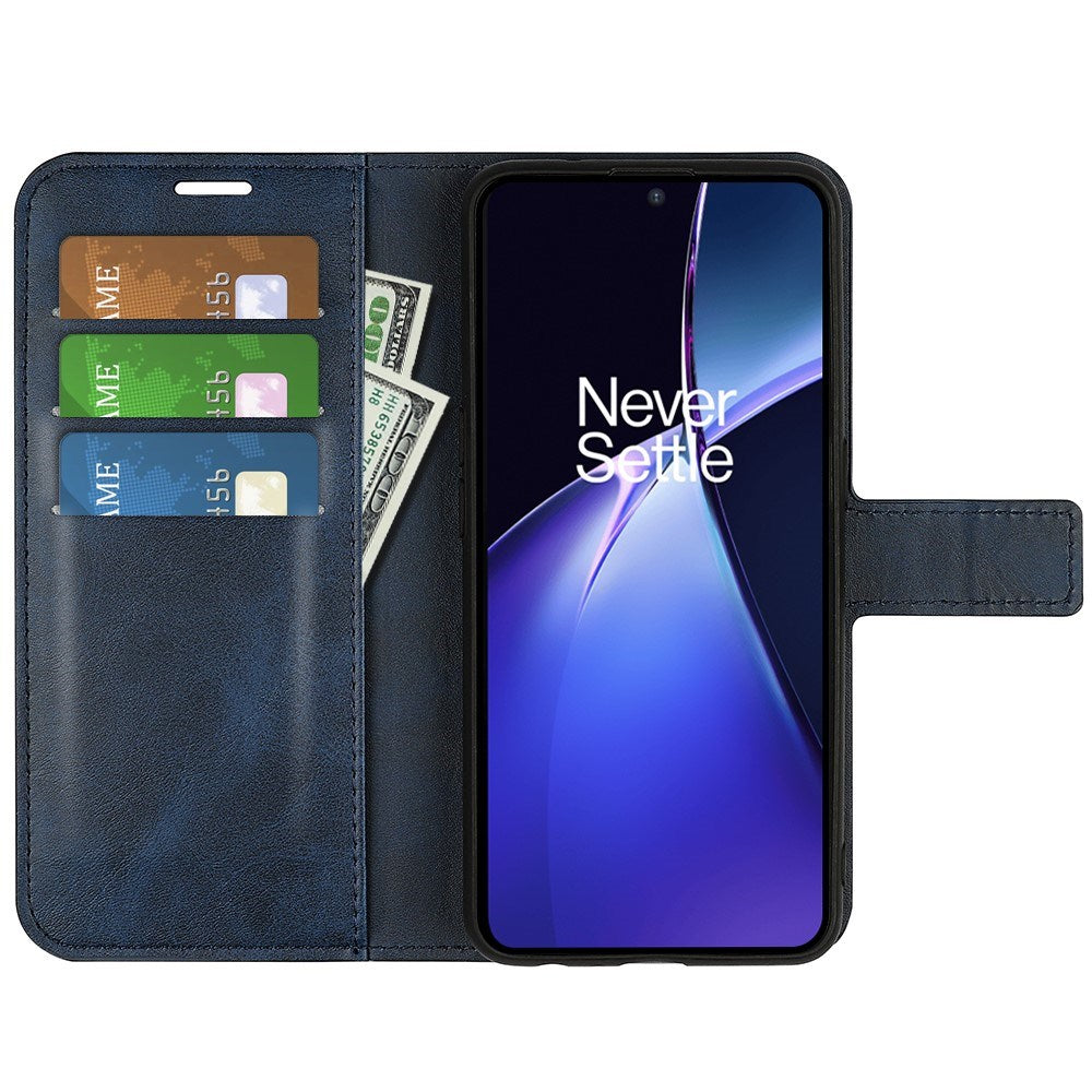 EIDERWOOD OnePlus Nord CE4 Lite (5G) Leather Flip Case w. Card Holder & Magnetic Closure - Blue