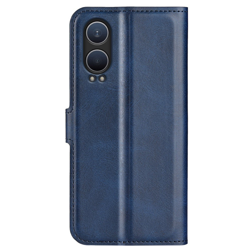 EIDERWOOD OnePlus Nord CE4 Lite (5G) Leather Flip Case w. Card Holder & Magnetic Closure - Blue