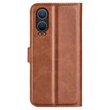 EIDERWOOD OnePlus Nord CE4 Lite (5G) Leather Flip Case w. Card Holder & Magnetic Closure - Light Brown