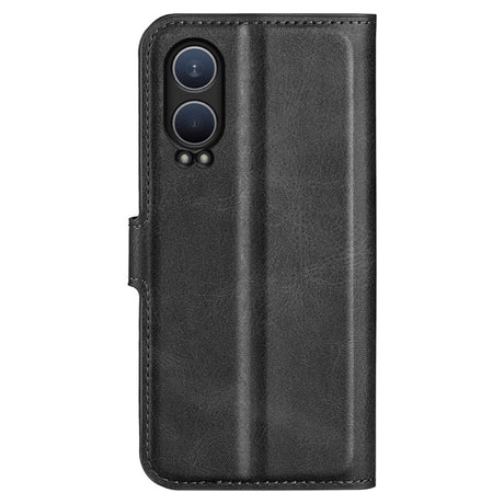 EIDERWOOD OnePlus Nord CE4 Lite (5G) Leather Flip Case w. Card Holder & Magnetic Closure - Black