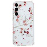 EIDERWOOD Samsung Galaxy S24 FE Flexible Plastic Case with Motif - Transparent / Flowers