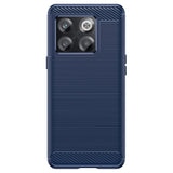 OnePlus 10T Carbon Fiber Flexible Plastic Case - Blue