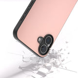 EIDERWOOD iPhone 16 Leather Coated Plastic Case - Light Pink