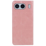 EIDERWOOD OnePlus Nord 4 Leatherette Flip Case with Stand Function & Card Holder - Pink