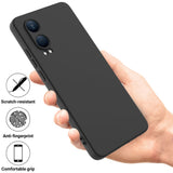 EIDERWOOD OnePlus Nord CE4 Lite (5G) Liquid Silicone Case w. Strap - Black