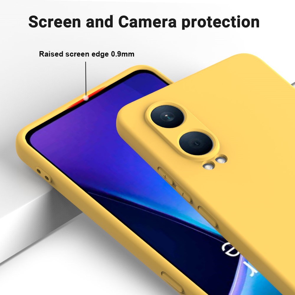 EIDERWOOD OnePlus Nord CE4 Lite (5G) Liquid Silicone Case w. Strap - Yellow