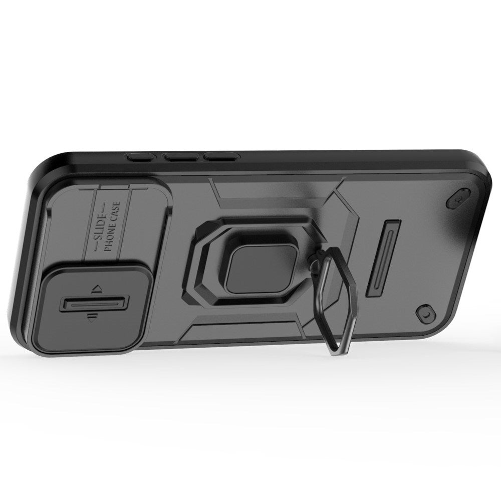 EIDERWOOD iPhone 16 Pro Max Tough Case w. Magnetic Kickstand & Cam Slider - Black