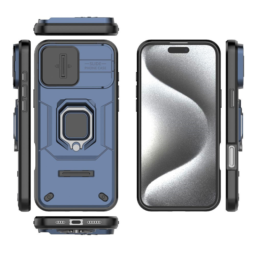 EIDERWOOD iPhone 16 Pro Max Tough Case w. Magnetic Kickstand & Cam Slider - Grey