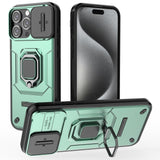 EIDERWOOD iPhone 16 Pro Max Tough Case w. Magnetic Kickstand & Cam Slider - Green