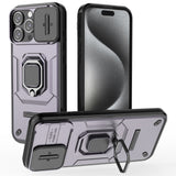 EIDERWOOD iPhone 16 Pro Max Tough Case w. Magnetic Kickstand & Cam Slider - Purple