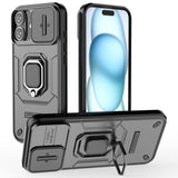 EIDERWOOD iPhone 16 Plus Tough Case w. Magnetic Kickstand & Cam Slider - Black