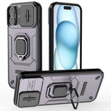 EIDERWOOD iPhone 16 Plus Tough Case w. Magnetic Kickstand & Cam Slider - Purple