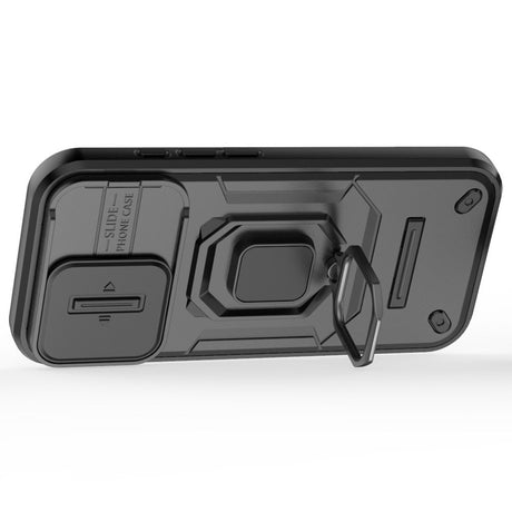 EIDERWOOD iPhone 16 Pro Tough Case w. Magnetic Kickstand & Cam Slider - Black