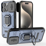 EIDERWOOD iPhone 16 Pro Tough Case w. Magnetic Kickstand & Cam Slider - Blue