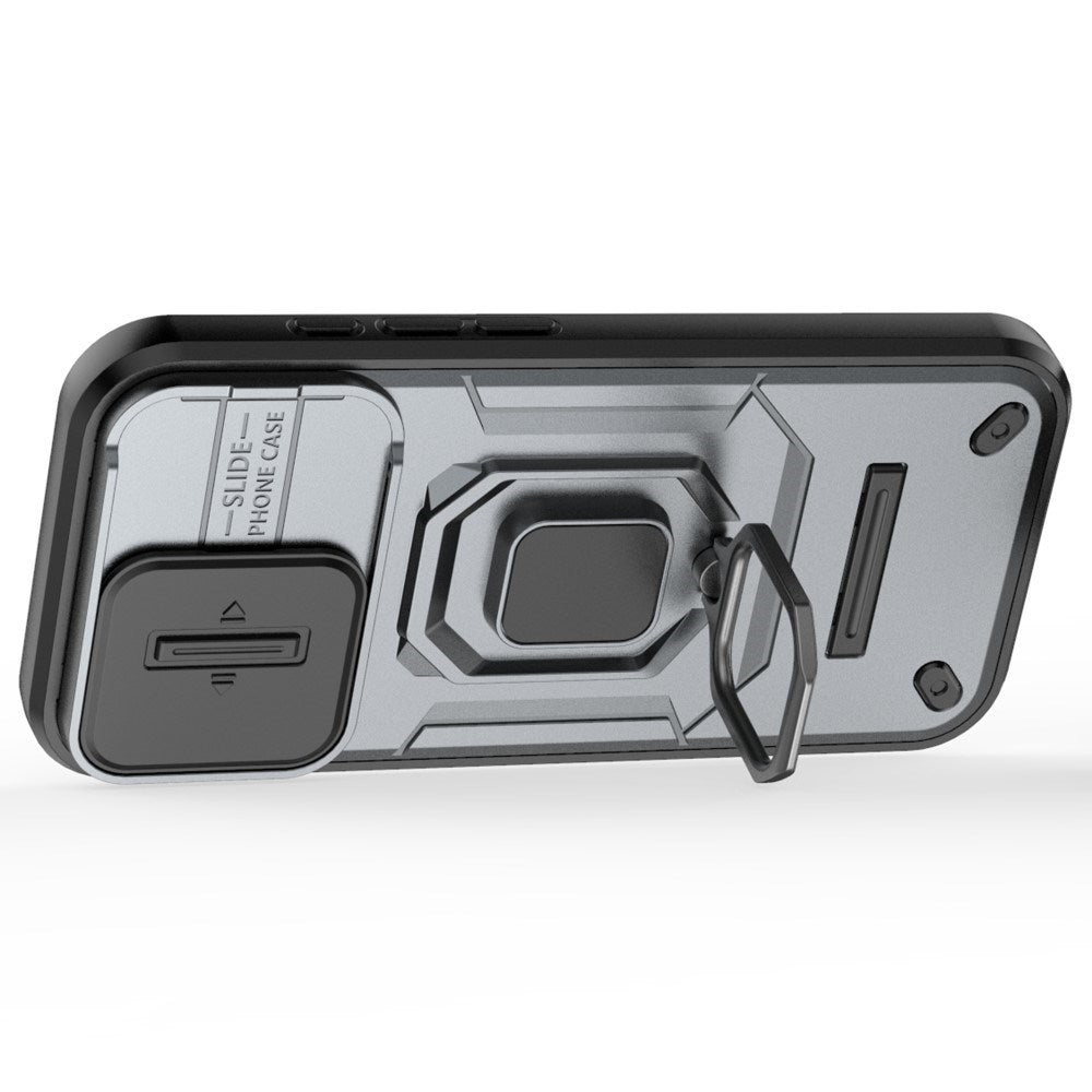 EIDERWOOD iPhone 16 Pro Tough Case w. Magnetic Kickstand & Cam Slider - Grey