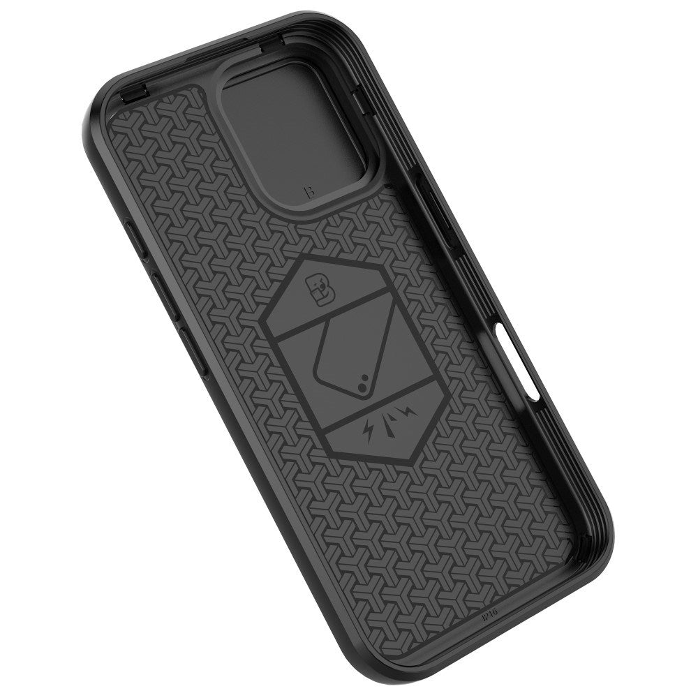 EIDERWOOD iPhone 16 Tough Case w. Magnetic Kickstand & Cam Slider - Black