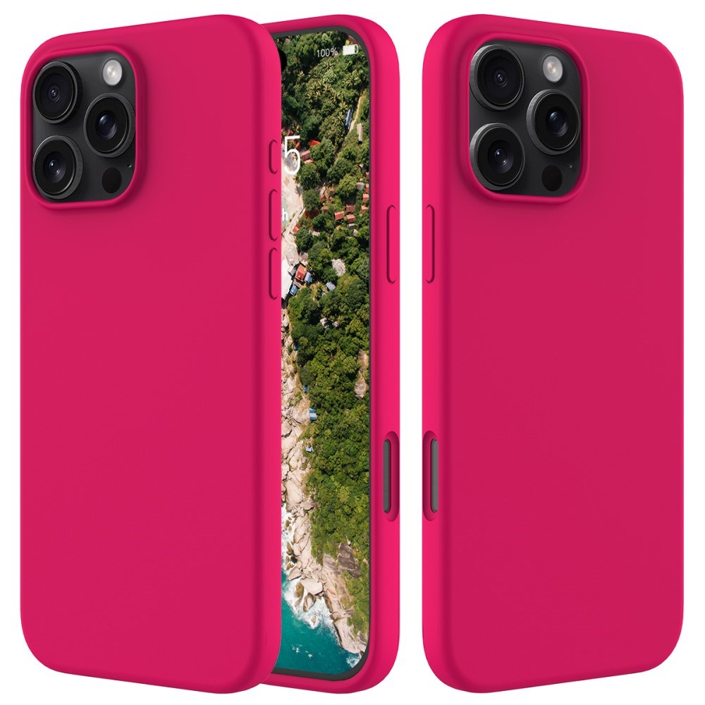 EIDERWOOD iPhone 16 Pro Max Lined Silicone Case - Coral Red