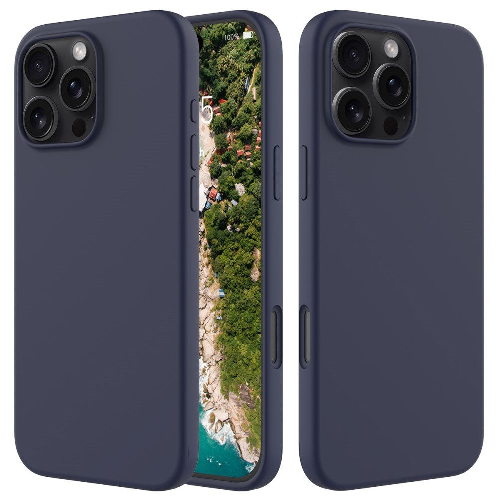EIDERWOOD iPhone 16 Pro Max Lined Silicone Case - Dark Blue