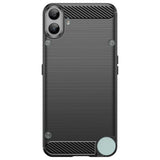EIDERWOOD Nothing CMF Phone 1 Brushed Carbon Fiber Flexible Plastic Case - Black
