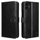 EIDERWOOD Nothing CMF Phone 1 Faux Leather Flip Case with Strap - Black