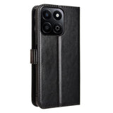 EIDERWOOD Honor 200 Smart Faux Leather Flip Case with Strap - Black