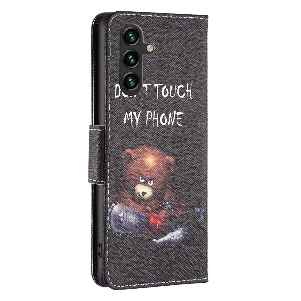 EIDERWOOD Samsung Galaxy A16 Læder Flip Cover m. Pung & Print - Bear