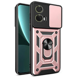 EIDERWOOD Motorola Moto G85 (5G) Tough Case w. Magnetic Kickstand & Cam Slider - Rose Gold