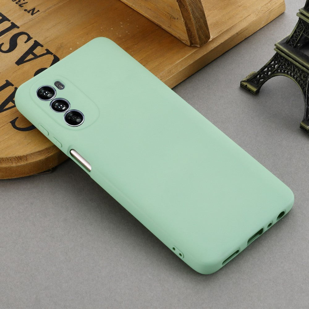 Motorola Moto G62 Silicone Case w. Strap - Green