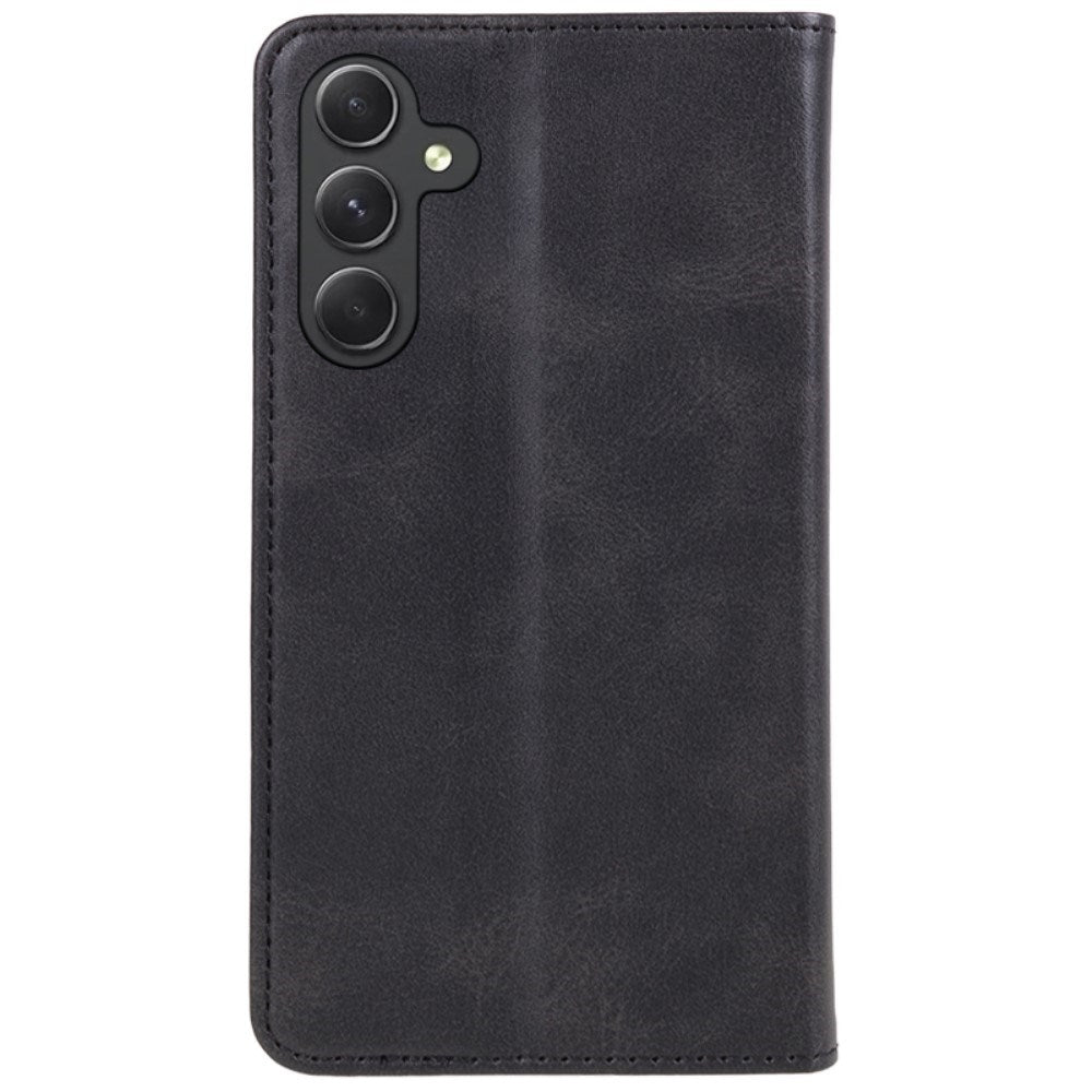 EIDERWOOD Samsung Galaxy A16 (4G/5G) Flip Case with Wallet - Vegan Leather - Black