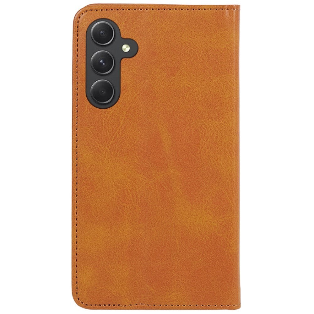 EIDERWOOD Samsung Galaxy A16 (4G/5G) Flip Case with Wallet - Vegan Leather - Light Brown