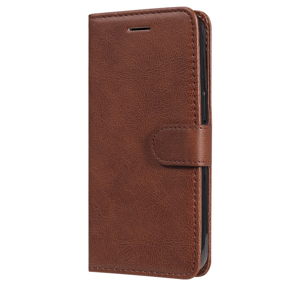 Samsung Galaxy A16 (4G/5G) Artificial Leather Flip Case w. Wallet - Brown