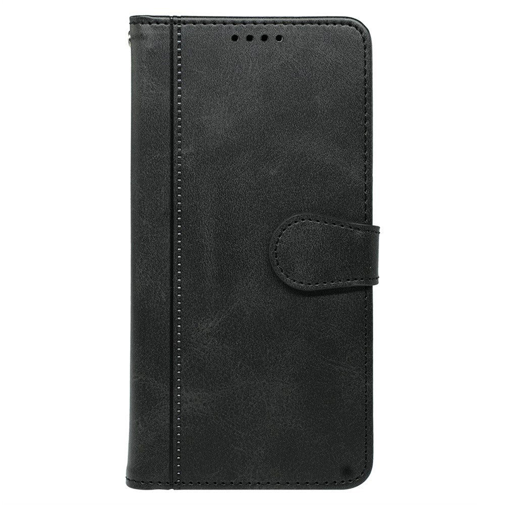 EIDERWOOD iPhone 16 Pro Leather Flip Case w. Stand Function & Wallet - Black