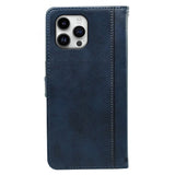 EIDERWOOD iPhone 16 Pro Leather Flip Case w. Stand Function & Wallet - Blue