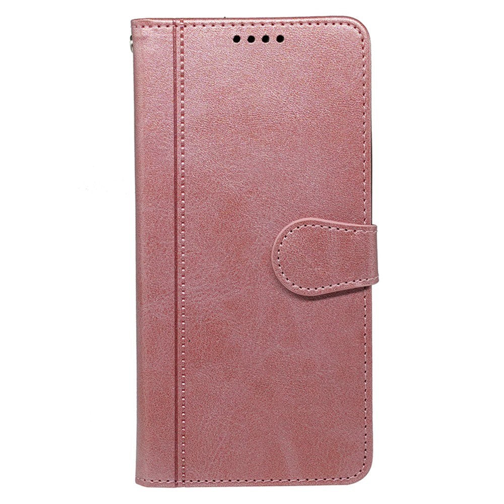 EIDERWOOD iPhone 16 Pro Leather Flip Case w. Stand Function & Wallet - Rose Gold