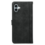 EIDERWOOD iPhone 16 Leather Flip Case w. Stand Function & Wallet - Black