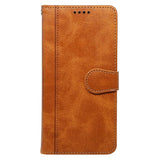 EIDERWOOD iPhone 16 Leather Flip Case w. Stand Function & Wallet - Light brown