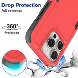 EIDERWOOD iPhone 16 Pro Hybrid Case - Red