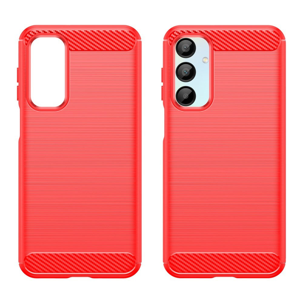 EIDERWOOD Samsung Galaxy A16 (4G/5G) Brushed Carbon Plastic Case - Red