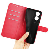 EIDERWOOD TCL 505 Litchi Faux Leather Flip Case with Wallet & Stand Function - Red