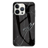 EIDERWOOD iPhone 16 Pro Max Case with Glass Back - Black Marble