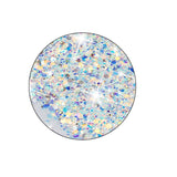 iPhone 16 Pro Max EIDERWOOD Flexible Plastic Glitter Case – Transparent / White